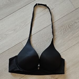 Victoria's Secret Plunge Pushup Front Magnet Closure Halter Bra, 34B